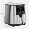 imageChefman TurboFry Touch Air Fryer XL 8Qt Family Size OneTouch Digital Control Presets French Fries Chicken Meat Fish Nonstick DishwasherSafe Parts Automatic Shutoff Stainless SteelStainless Steel