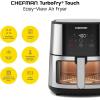 imageChefman TurboFry Touch Air Fryer XL 8Qt Family Size OneTouch Digital Control Presets French Fries Chicken Meat Fish Nonstick DishwasherSafe Parts Automatic Shutoff Stainless SteelStainless Steel
