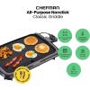 imageChefman XL Electric Griddle with Removable Temperature Control Immersible Flat Top Grill Burger Eggs Pancake Griddle Nonstick Extra Large Cooking Surface Slide Out Drip Tray 10 x 20 Inch10 x 16