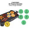 imageChefman XL Electric Griddle with Removable Temperature Control Immersible Flat Top Grill Burger Eggs Pancake Griddle Nonstick Extra Large Cooking Surface Slide Out Drip Tray 10 x 20 Inch10 x 20