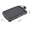 imageChefman XL Electric Griddle with Removable Temperature Control Immersible Flat Top Grill Burger Eggs Pancake Griddle Nonstick Extra Large Cooking Surface Slide Out Drip Tray 10 x 20 Inch10 x 16