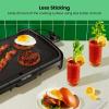imageChefman XL Electric Griddle with Removable Temperature Control Immersible Flat Top Grill Burger Eggs Pancake Griddle Nonstick Extra Large Cooking Surface Slide Out Drip Tray 10 x 20 Inch10 x 20