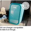 imageIceman Portable Mini Fridge  Fits 6 x 12 oz Cans Cooler and Heater Mini Fridge for Bedroom Car Office Dorm and Skincare ACDC Car PlugCompatible  WhiteBlue