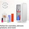 imageIceman Portable Mini Fridge  Fits 6 x 12 oz Cans Cooler and Heater Mini Fridge for Bedroom Car Office Dorm and Skincare ACDC Car PlugCompatible  WhiteWhite