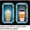 imageIceman Portable Mini Fridge  Fits 6 x 12 oz Cans Cooler and Heater Mini Fridge for Bedroom Car Office Dorm and Skincare ACDC Car PlugCompatible  WhiteBlue