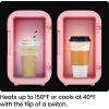 imageIceman Portable Mini Fridge  Fits 6 x 12 oz Cans Cooler and Heater Mini Fridge for Bedroom Car Office Dorm and Skincare ACDC Car PlugCompatible  WhitePink