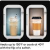 imageIceman Portable Mini Fridge  Fits 6 x 12 oz Cans Cooler and Heater Mini Fridge for Bedroom Car Office Dorm and Skincare ACDC Car PlugCompatible  WhiteWhite