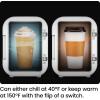 imageIceman Portable Mini Fridge  Fits 6 x 12 oz Cans Cooler and Heater Mini Fridge for Bedroom Car Office Dorm and Skincare ACDC Car PlugCompatible  WhiteWhite