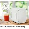 imageIceman Portable Mini Fridge  Fits 6 x 12 oz Cans Cooler and Heater Mini Fridge for Bedroom Car Office Dorm and Skincare ACDC Car PlugCompatible  WhiteWhite
