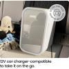 imageIceman Portable Mini Fridge  Fits 6 x 12 oz Cans Cooler and Heater Mini Fridge for Bedroom Car Office Dorm and Skincare ACDC Car PlugCompatible  WhiteWhite