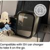 imageIceman Portable Mini Fridge  Fits 6 x 12 oz Cans Cooler and Heater Mini Fridge for Bedroom Car Office Dorm and Skincare ACDC Car PlugCompatible  WhiteBlack
