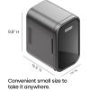 imageIceman Portable Mini Fridge  Fits 6 x 12 oz Cans Cooler and Heater Mini Fridge for Bedroom Car Office Dorm and Skincare ACDC Car PlugCompatible  WhiteBlack