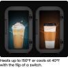 imageIceman Portable Mini Fridge  Fits 6 x 12 oz Cans Cooler and Heater Mini Fridge for Bedroom Car Office Dorm and Skincare ACDC Car PlugCompatible  WhiteBlack