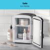imageIceman Portable Mini Fridge  Fits 6 x 12 oz Cans Cooler and Heater Mini Fridge for Bedroom Car Office Dorm and Skincare ACDC Car PlugCompatible  WhiteBlack Dry Erase