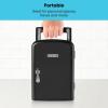 imageIceman Portable Mini Fridge  Fits 6 x 12 oz Cans Cooler and Heater Mini Fridge for Bedroom Car Office Dorm and Skincare ACDC Car PlugCompatible  WhiteBlack Dry Erase