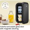 imageIceman Portable Mini Fridge  Fits 6 x 12 oz Cans Cooler and Heater Mini Fridge for Bedroom Car Office Dorm and Skincare ACDC Car PlugCompatible  WhiteBlack