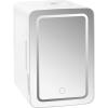 imageChefman  Iceman Mirrored Beauty Fridge With LED Lighting 6L Portable White Mini Refrigerator Skin Care Makeup Storage Chill Cosmetics ampamp Face Masks Small For Desktop Or Travel Cool ampamp Heat