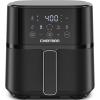 imageChefman Air Fryer  4 QT Compact Airfryer for Quick ampamp Easy Meals in Minutes Features HiFry Technology for Extra Crisp Touchscreen Controls with 4 Presets Nonstick ampamp Dishwasher Safe Basket  BlackBlack