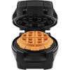 imageChefman AntiOverflow Waffle Maker Belgian Waffle Iron with Seven Crunch Selector Settings MessFree Moat Catches Excess Batter Nonstick Electric Single Griddle Mold Makes 6Inch Round WafflesStainless  Big Stuff