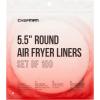imageChefman Disposable Air Fryer Liners HeatResistant Parchment Paper For Baskets 100 Pack 7 Round55 Round