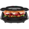 imageChefman Portable Compact Grill Dual Use Panini Press Sandwich Maker Electric Grill Griddle Nonstick Electric Indoor Grill Countertop Panini Maker with Cord Storage Locking Lid Indicator LightsBlack