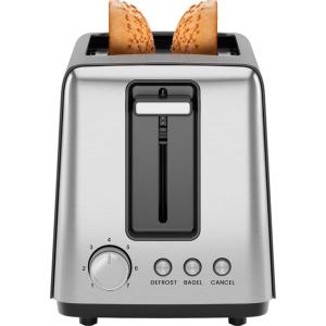 imageChefman 2 Slice Toaster 7 Shade Settings Small Toaster 2 Slice with Removable Crumb Tray Thick Bread Toaster and Bagel Toaster Defrost Cancel Perfect for Toaster Pastries  BlackBasic  New