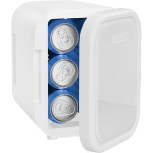 imageIceman Portable Mini Fridge  Fits 6 x 12 oz Cans Cooler and Heater Mini Fridge for Bedroom Car Office Dorm and Skincare ACDC Car PlugCompatible  WhiteWhite
