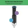 imageCHEFMAN Cordless Portable Immersion Blender 5in1 Blender Set Ice Crushing Power with OneTouch Speed Control Comes with Potato Masher Whisk Chopper Beaker and Storage Case Stainless Steel