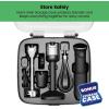 imageCHEFMAN Cordless Portable Immersion Blender 5in1 Blender Set Ice Crushing Power with OneTouch Speed Control Comes with Potato Masher Whisk Chopper Beaker and Storage Case Stainless Steel