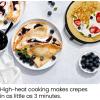 imageCHEFMAN Electric Crepe Maker Precise Temp Control 12quot NonStick Griddle Perfect for Crepes Tortillas Blintzes Pancakes Waffles Eggs Bacon Batter Spreader ampamp Spatula Included BlackBlack
