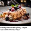 imageCHEFMAN Electric Crepe Maker Precise Temp Control 12quot NonStick Griddle Perfect for Crepes Tortillas Blintzes Pancakes Waffles Eggs Bacon Batter Spreader ampamp Spatula Included BlackBlack