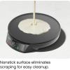 imageCHEFMAN Electric Crepe Maker Precise Temp Control 12quot NonStick Griddle Perfect for Crepes Tortillas Blintzes Pancakes Waffles Eggs Bacon Batter Spreader ampamp Spatula Included BlackBlack