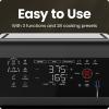imageCHEFMAN ExacTemp 12 Quart 5in1 Air Fryer with Integrated Smart Cooking Thermometer 28 Touchscreen Presets Rotisserie Dehydrator Bake XL Convection Oven with Auto Shutoff Black