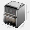 imageCHEFMAN ExacTemp 12 Quart 5in1 Air Fryer with Integrated Smart Cooking Thermometer 28 Touchscreen Presets Rotisserie Dehydrator Bake XL Convection Oven with Auto Shutoff Black