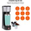 imageCHEFMAN Single Serve Coffee Maker K Cup Coffee Machine Compatible with KCup Pods and Ground Coffee Brew 6 to 12oz Cup Drip Coffee Maker 40oz Water Reservoir Cup Lift Filter IncludedBlack