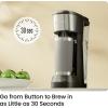 imageCHEFMAN Single Serve Coffee Maker K Cup Coffee Machine Compatible with KCup Pods and Ground Coffee Brew 6 to 12oz Cup Drip Coffee Maker 40oz Water Reservoir Cup Lift Filter IncludedBlack