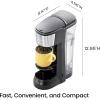 imageCHEFMAN Single Serve Coffee Maker K Cup Coffee Machine Compatible with KCup Pods and Ground Coffee Brew 6 to 12oz Cup Drip Coffee Maker 40oz Water Reservoir Cup Lift Filter IncludedBlack
