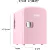 imageChefman  Iceman Mini Portable Pink Personal Fridge Cools Or Heats ampamp Provides Compact Storage For Skincare Snacks Or 6 12oz Cans W A Lightweight 4liter Capacity To Take On The Go Pink