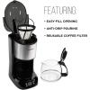 imageChefman 12Cup Programmable Coffee Maker Electric Brewer Auto Shut Off Digital Display wAutoBrew Function AntiDrip Pot Reusable Filter for Fresh Grounds Square Stainless Steel Glass CarafeRound Stainless Steel