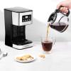 imageChefman 12Cup Programmable Coffee Maker Electric Brewer Auto Shut Off Digital Display wAutoBrew Function AntiDrip Pot Reusable Filter for Fresh Grounds Square Stainless Steel Glass CarafeStainless Steel