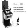 imageChefman 12Cup Programmable Coffee Maker Electric Brewer Auto Shut Off Digital Display wAutoBrew Function AntiDrip Pot Reusable Filter for Fresh Grounds Square Stainless Steel Glass CarafeStainless Steel