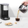 imageChefman 12Cup Programmable Coffee Maker Electric Brewer Auto Shut Off Digital Display wAutoBrew Function AntiDrip Pot Reusable Filter for Fresh Grounds Square Stainless Steel Glass CarafeRound Stainless Steel