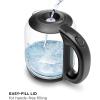 imageChefman 1L Electric Tea Kettle with LED Lights Automatic Shut Off Removable Lid BoilDry Protection Hot Water Electric Kettle Water Boiler Electric Kettles for Boiling Water17L  Glass Electric Kettle w EasyFill Lid