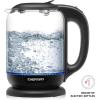 imageChefman 1L Electric Tea Kettle with LED Lights Automatic Shut Off Removable Lid BoilDry Protection Hot Water Electric Kettle Water Boiler Electric Kettles for Boiling Water17L  Glass Electric Kettle w EasyFill Lid