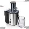 imageChefman 2Speed Electric Juicer ExtraWide Feeding Tube for Whole Fruits Make Nutritious Vegetable and Green Juice Detachable 1Quart Pitcher Builtin Foam Separator DishwasherSafe Parts