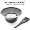 imageChefman 2Speed Electric Juicer ExtraWide Feeding Tube for Whole Fruits Make Nutritious Vegetable and Green Juice Detachable 1Quart Pitcher Builtin Foam Separator DishwasherSafe Parts