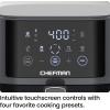 imageChefman Air Fryer  4 QT Compact Airfryer for Quick ampamp Easy Meals Features HiFry Technology for Extra Crisp EasyView Window Touch Controls with 4 Presets Nonstick ampamp Dishwasher Safe Basket  Grey