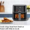 imageChefman Air Fryer  4 QT Compact Airfryer for Quick ampamp Easy Meals Features HiFry Technology for Extra Crisp EasyView Window Touch Controls with 4 Presets Nonstick ampamp Dishwasher Safe Basket  Grey