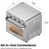 imageChefman Air Fryer Toaster Oven Combo 7In1 Convection Oven Countertop 20 Qt Oven Air fryer Cook a 10 Inch Pizza Air Fry 2 lb of Chicken Wings Toast Broil Auto Shutoff Stainless19 Quart