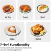 imageChefman Air Fryer Toaster Oven Combo 7In1 Convection Oven Countertop 20 Qt Oven Air fryer Cook a 10 Inch Pizza Air Fry 2 lb of Chicken Wings Toast Broil Auto Shutoff Stainless19 Quart
